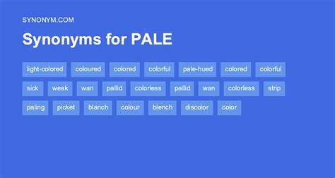 antonyms pale